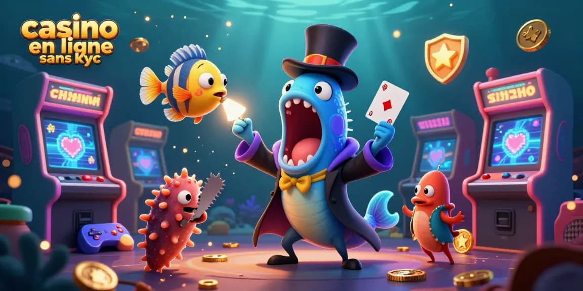 Découvrez l'univers captivant du casino en ligne sans KYC avec un poisson qui crée des illusions magiques.