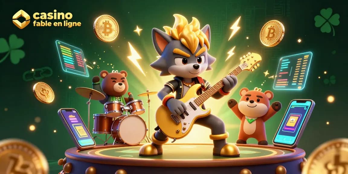 Écrasez l'adversité dans un casino fiable en ligne, où le loup star joue pendant que les pièces bitcoin brillent.