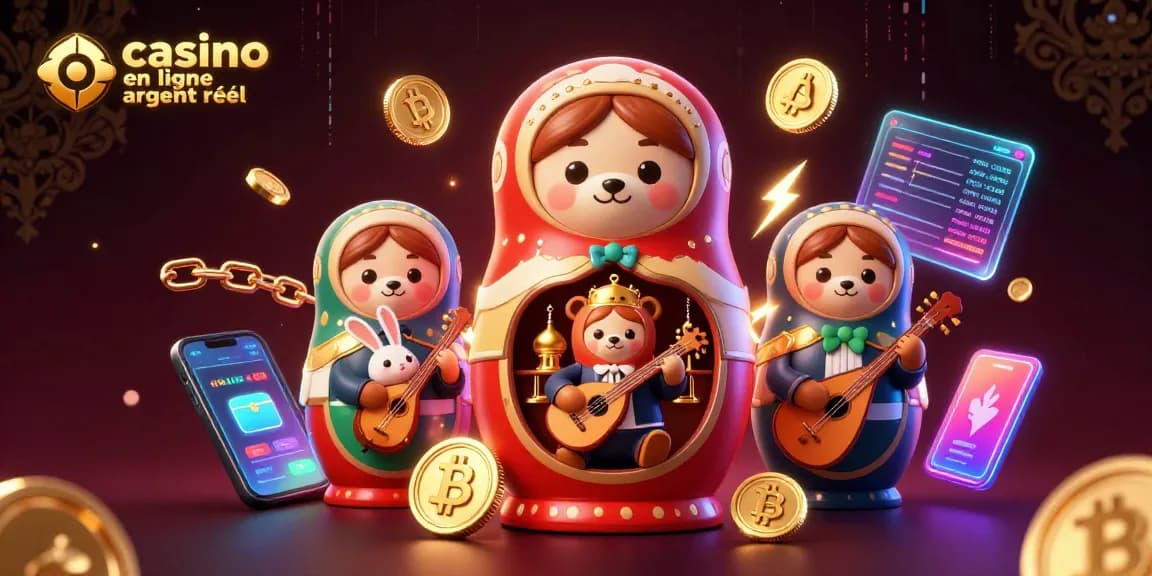 Découvrez le casino en ligne argent réel avec notre illustration dynamique de personnages de jeux de casino.