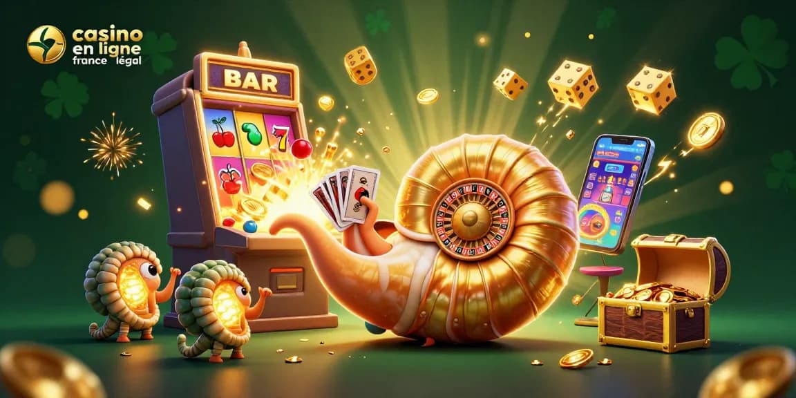Capter des gains au casino en ligne France légal avec une boîte à jackpots éclatante et un homard lumineux.