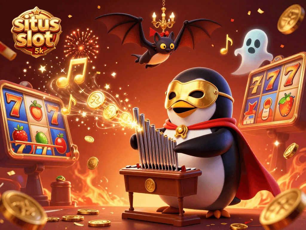 Engage with the enchanting world of casino gaming in this ultra-detailed depiction reflecting situs slot 5k excitement.