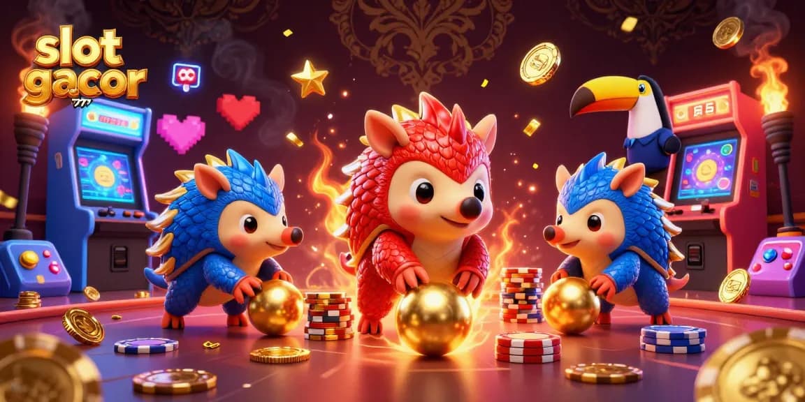 Experience the excitement of slot gacor 777 gaming with vibrant characters and rich casino elements.