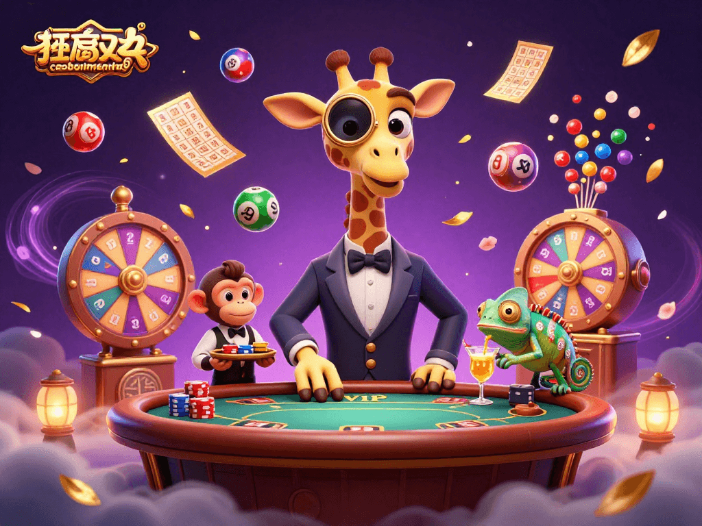 Experience a thrilling caoboimientay showdown with a high-roller giraffe and dynamic casino elements.