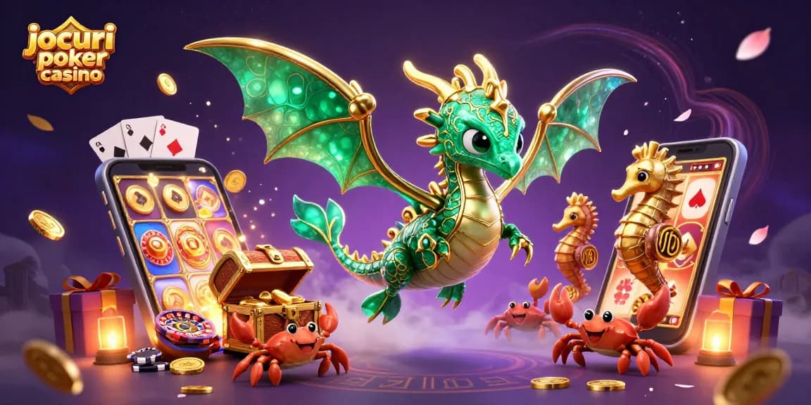 Joacă jocuri poker casino în atmosfera unei ilustrații 3D captivante, plină de detalii.