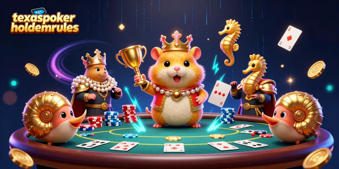 Experience strategic wins in Texas Poker with the texaspokerholdemrules royalty setup featuring a hamster king and seahorse guards