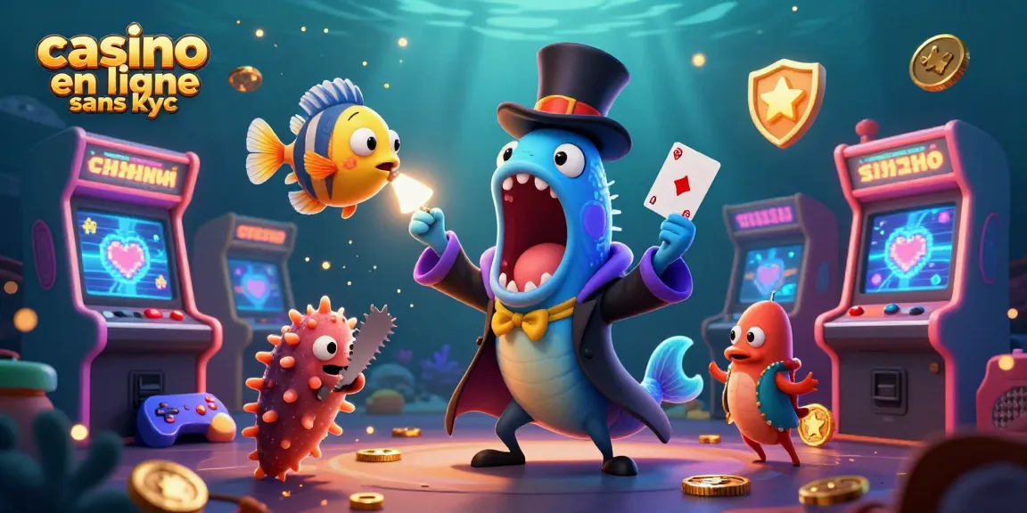 Découvrez l'univers captivant du casino en ligne sans KYC avec un poisson qui crée des illusions magiques.