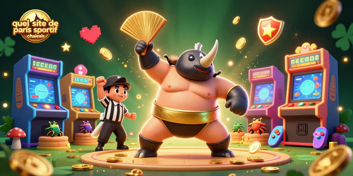 Quel site de paris sportif choisir pour parier? Illustration dynamique avec un scarabée sumo et un arbitre criquet