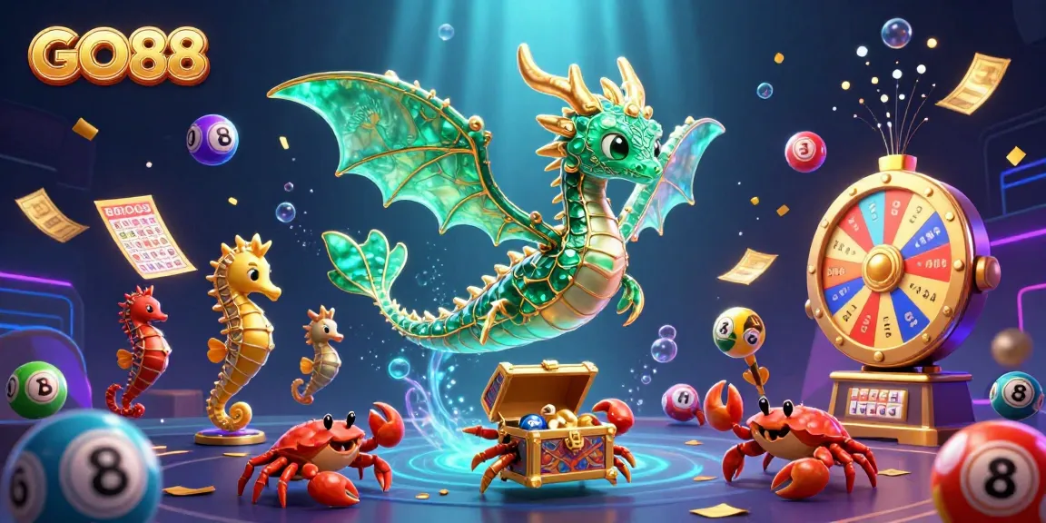 Experience the excitement of GO88 Casino with vibrant lottery games and treasures.