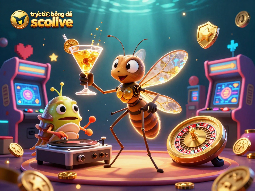 Enjoy live football betting with trực tiếp bóng đá socolive in this vibrant 3D casino scene.