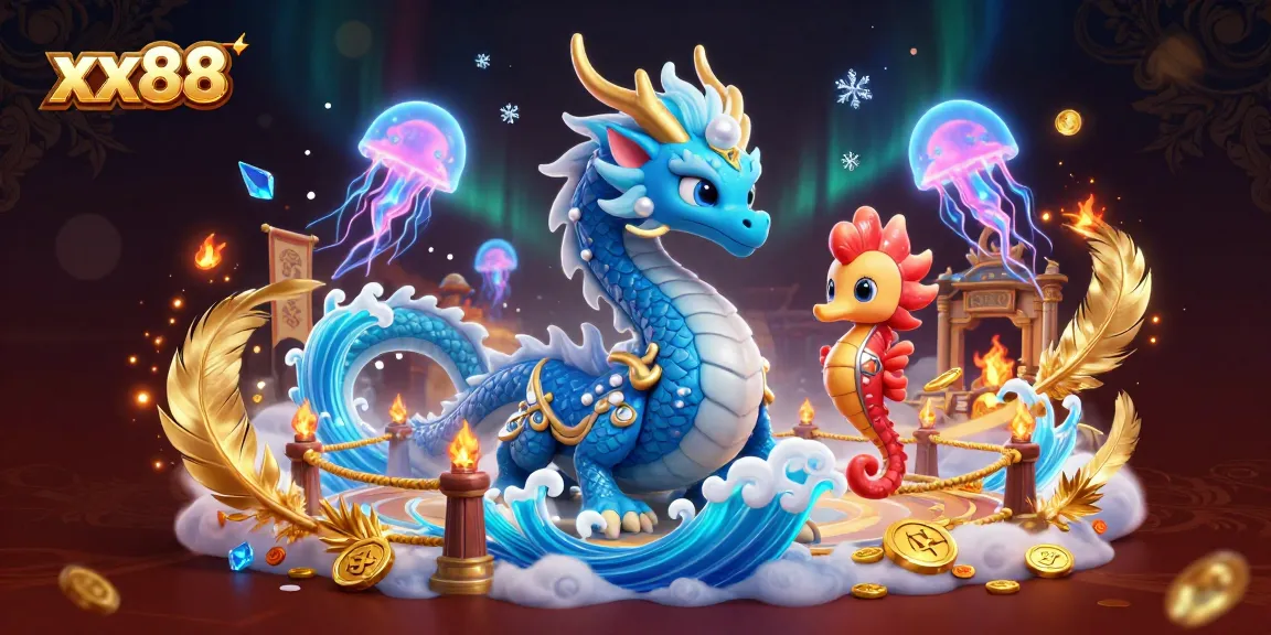 Experience thrilling gameplay at xx88 with a vibrant underwater casino scene showcasing dynamic characters and gaming elements.