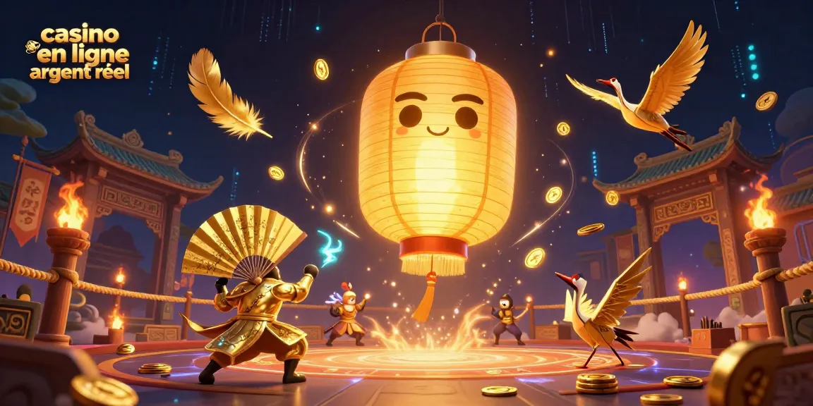 Jouez et gagnez au casino en ligne argent réel avec cette scène captivante d'illustration 3D.