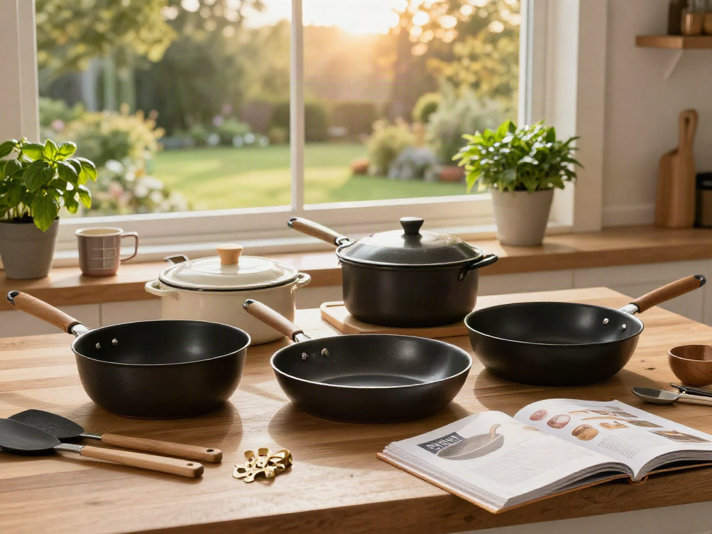 CookWare Price in Bangladesh showcased in a warm kitchen setting with various cookware types and utensils.
