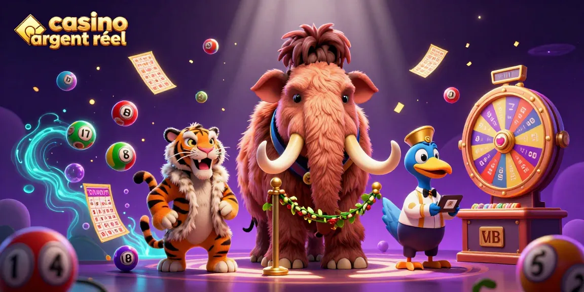 Expérimentez le casino en ligne argent réel avec des personnages animés aux jeux de loterie et de bingo.