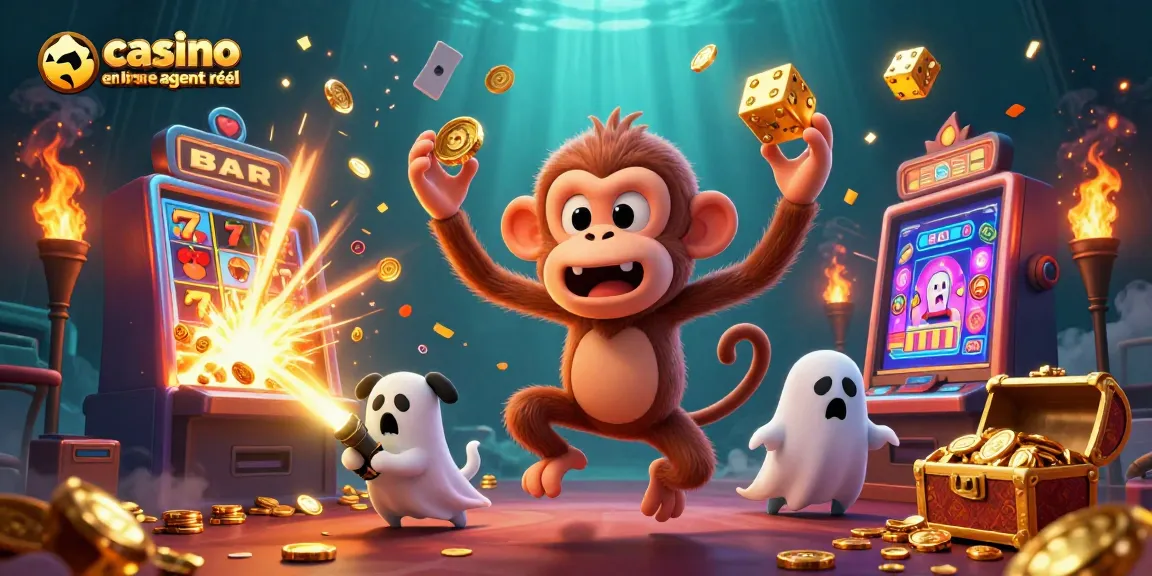Jouez au casino en ligne argent réel avec des jackpots explosifs et un singe farceur.