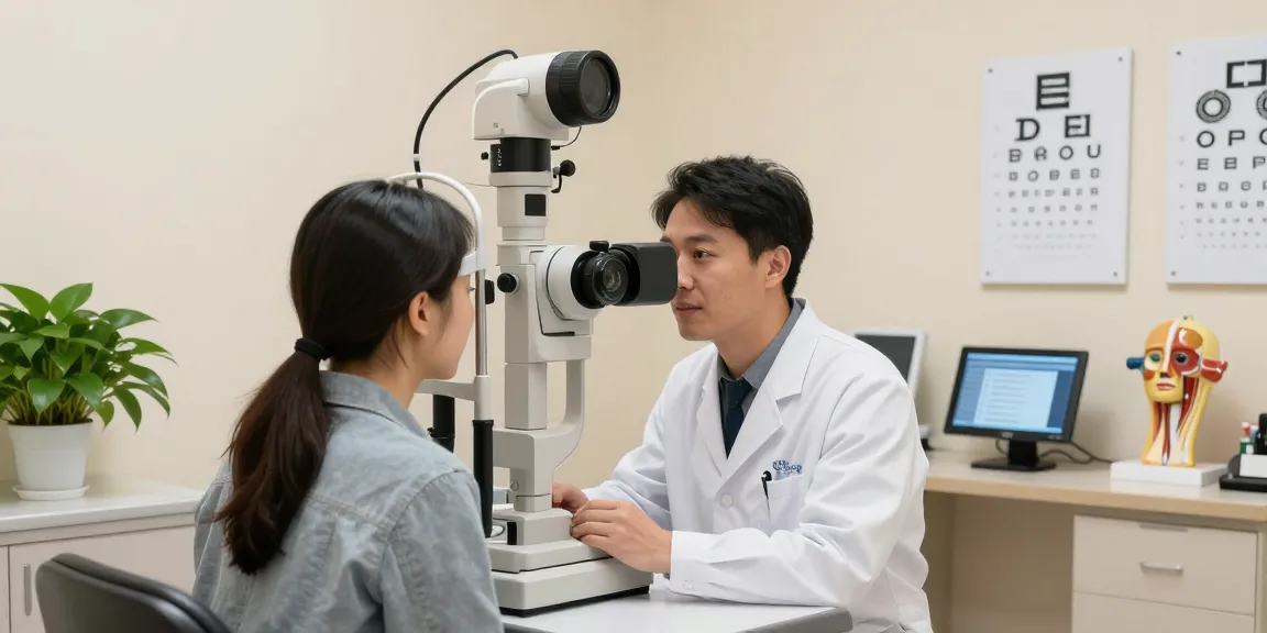 SNU Eye Clinic conducting a thorough eye examination with advanced technology and expert care.