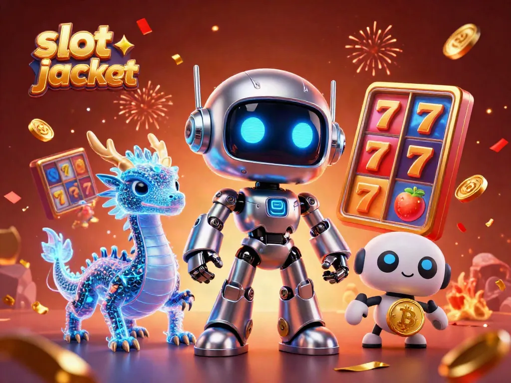 Experience the electrifying thrill of slot jackpot with vibrant 3D characters and dynamic gaming elements.