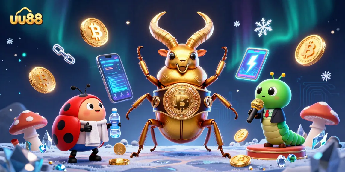 Bet on excitement with the uu88 giant golden stag beetle battling in a dynamic casino scene.