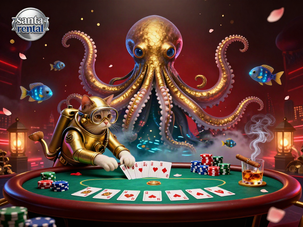 Experience the magic of Santa rental featuring engaging casino elements and immersive characters.