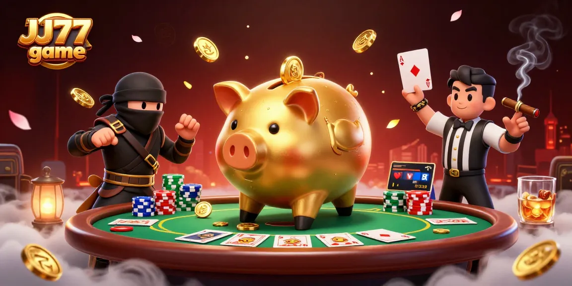 Engage with fortunes in the JJ77 game with colorful betting elements and dynamic characters.