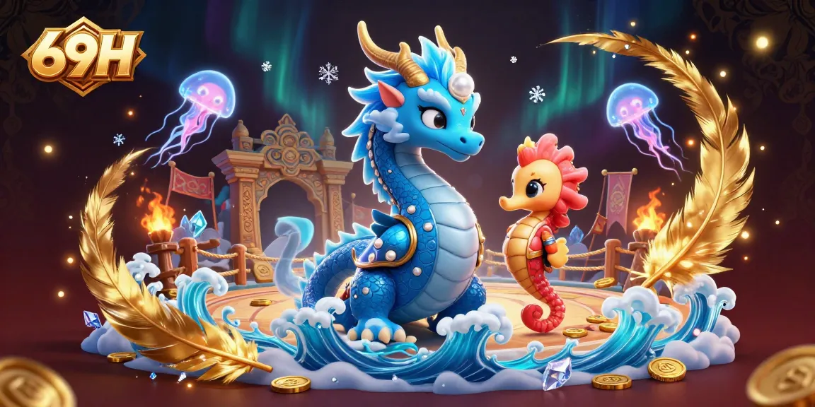 Realizando apostas emocionantes na 69H com o dragão do mar e o cavaleiro do cavalo-marinho.