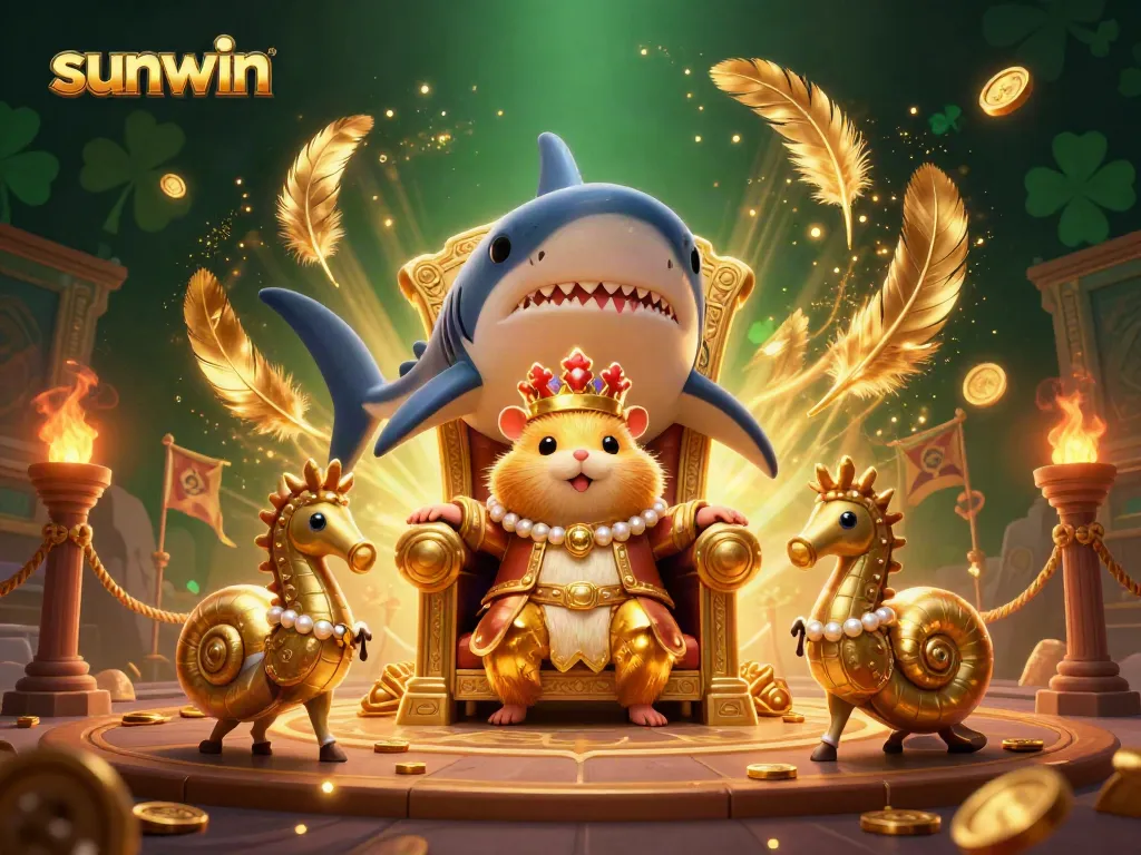 Win with Sunwin as a fierce golden hamster king reigns over a thrilling gambling scene.