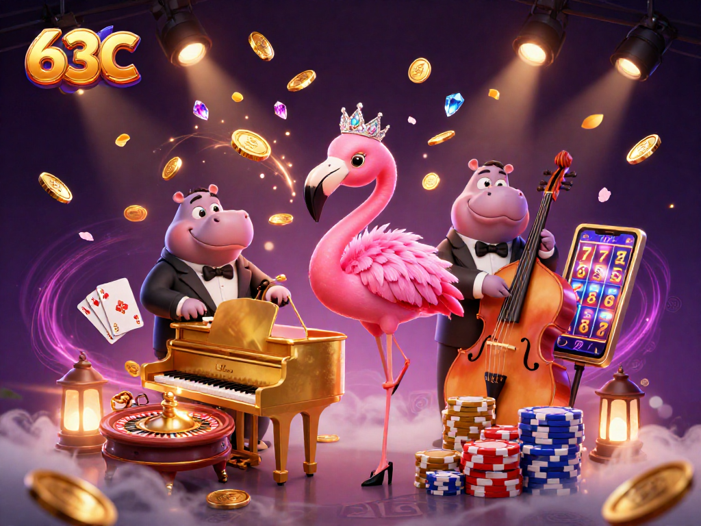 Explore o vibrante cassino 63C com cantores glamour e jogos emocionantes.