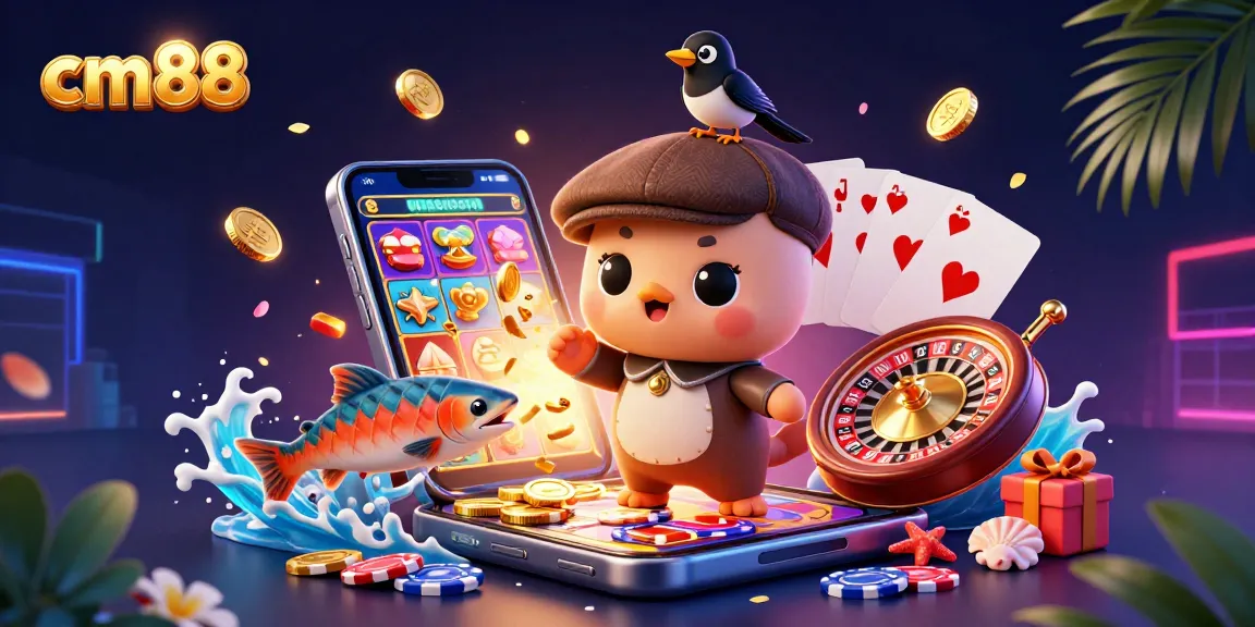 Experience vibrant casino excitement with cm88 as baby Nessie and friends engage in thrilling games.