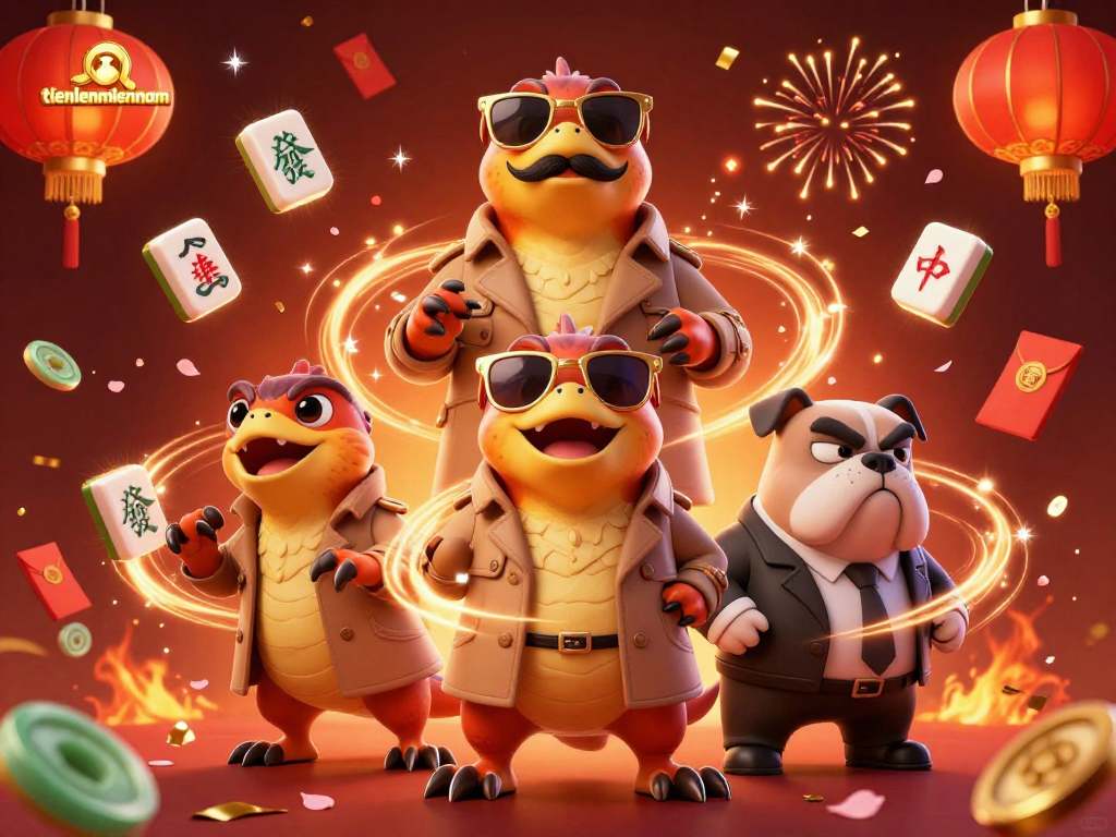 Engage in exciting gameplay at tienlenmiennam while raptors hilariously attempt casino entry.